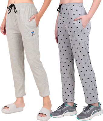 FASHIONHOUSETS Solid, Polka Print Women Multicolor Track Pants