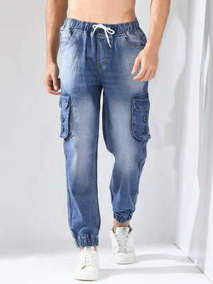 ARBIA FUNKI Solid Men Light Blue Track Pants