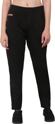 NITYANAND CREATIONS Solid Women Black Track Pants