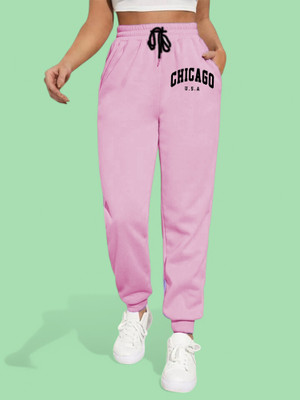 Tabadtod Solid Women Pink Track Pants