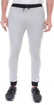 Mom's Cradle Colorblock Men Grey Track Pants