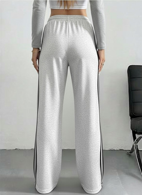 Dockstreet Solid Women White Track Pants