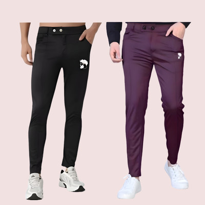 Eetma Solid Men Multicolor Track Pants