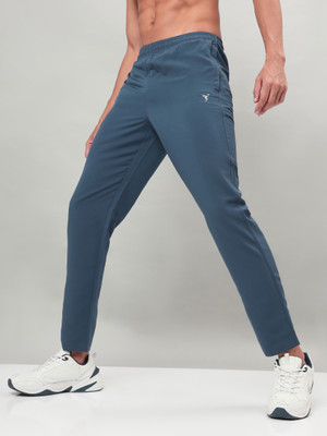 TECHNOSPORT Solid Men Light Blue Track Pants