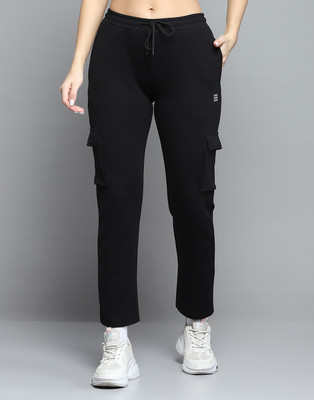 Rock.it Solid Women Black Track Pants