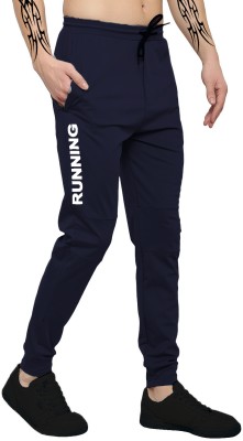 Nirvaan Solid Men Blue Track Pants