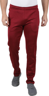 Rock.it Solid Men Maroon Track Pants