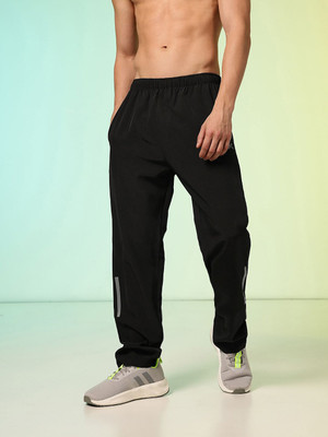 HRX by Hrithik Roshan Graphic Print Men Black Track Pants