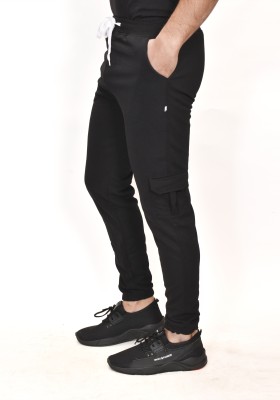 Classic Wear Solid, Self Design Men Dark Green Track Pants