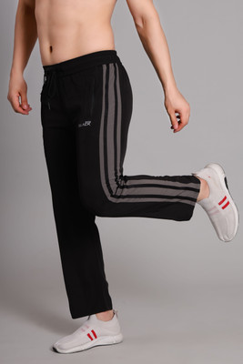 Only Black Striped Men Black Track Pants