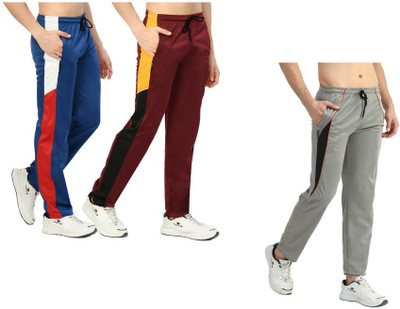 Indistar Colorblock Men Multicolor Track Pants