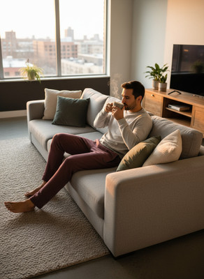 Yugavaeshan Solid Men Maroon Track Pants