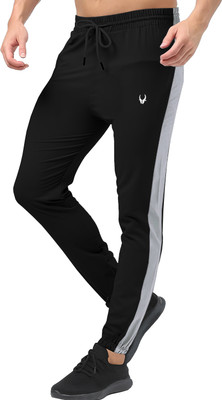 69 WILDHORN STREET Solid, Colorblock Men Black Track Pants