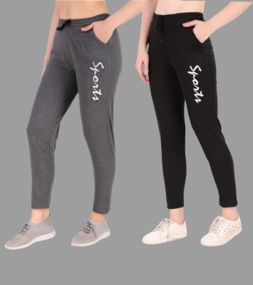 GAA Solid Women Light Green, Grey Track Pants