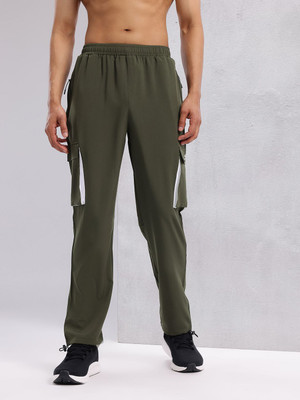 HRX by Hrithik Roshan Solid Men Green Track Pants