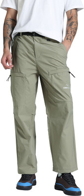 PUMA Solid Men Green Track Pants