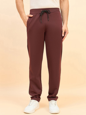 SWEET DREAMS Solid Men Maroon Track Pants