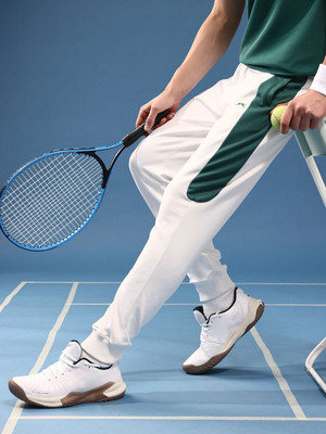 SLAZENGER Solid Men White Track Pants