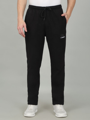 CANTABIL Solid Men Black Track Pants