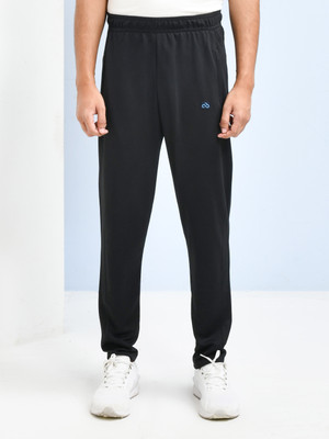 SKYKNIT Printed Men Black Track Pants