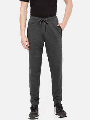 Macroman M-Series Solid Men Black Track Pants