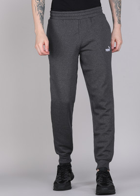 PUMA Solid Men Grey Track Pants