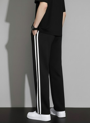 Dockstreet Solid Men White Track Pants