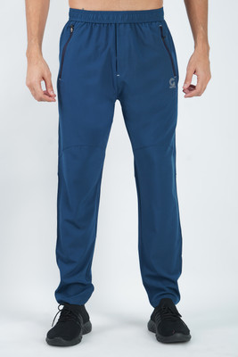 GOTO Self Design Men Dark Blue Track Pants