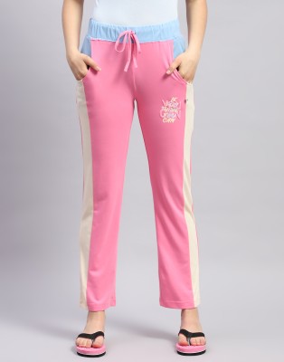 MONTE CARLO Striped Women Pink Track Pants