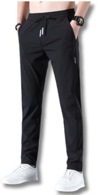 COZY ATTIRE Solid Men Black Track Pants