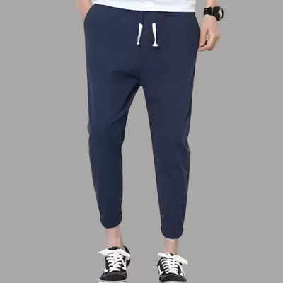 SHOTEK Solid Men Blue Track Pants