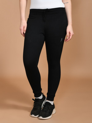 SKYKNIT Solid Women Black Track Pants