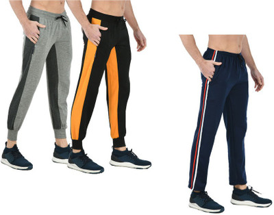 KAVYA Striped Men Multicolor Track Pants