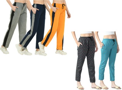 IndiWeaves Printed Women Multicolor Track Pants