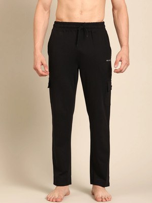 Pepe Jeans Solid Men Black Track Pants