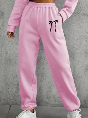 Tabadtod Solid Women Pink Track Pants