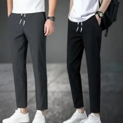 SUMIT FASHION Solid Men Black, Grey Track Pants