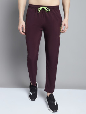 Prosperity Printed Men Maroon Track Pants