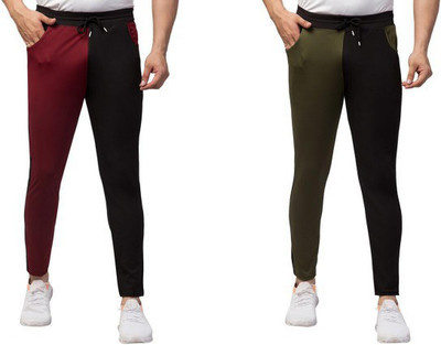 Retailmart Solid Men Multicolor Track Pants