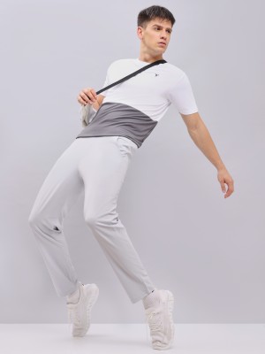 TECHNOSPORT Self Design Men Grey Track Pants