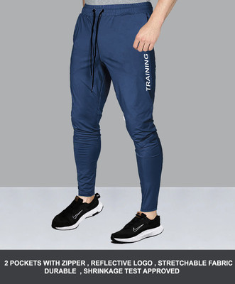 AVOLT Printed Men Blue Track Pants