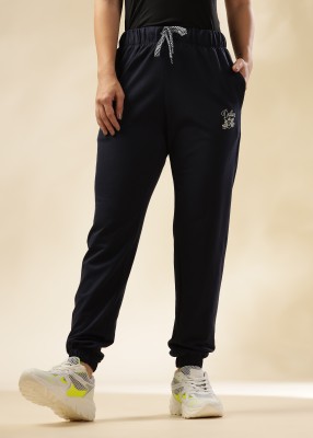 Dollar Solid Women Dark Blue Track Pants