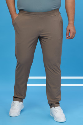 TECHNOSPORT Solid Men Brown Track Pants