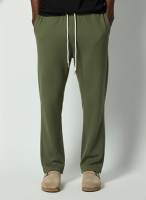 Dockstreet Solid Men Olive Track Pants
