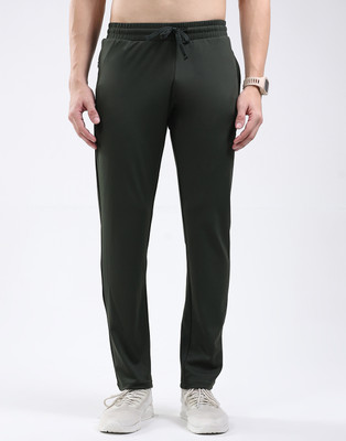 Rock.it Solid Men Green Track Pants