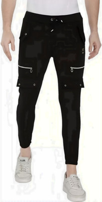 Wild Magic Printed Men Black Track Pants