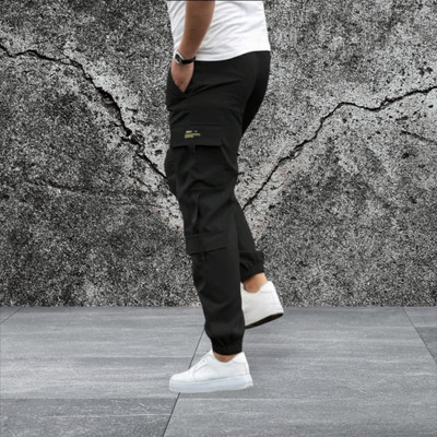SUN BEAUTY FASHIONISTA HUB Solid Men Black Track Pants