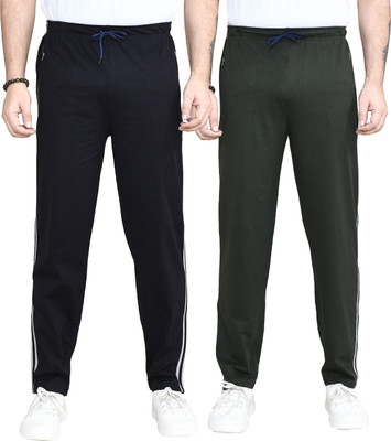 RAPL BHARAT Striped Men Black, Grey Track Pants