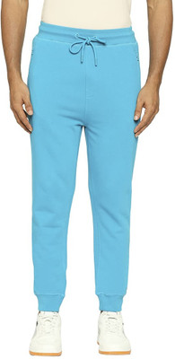 BASICS Solid Men Blue Track Pants
