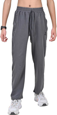 Sporton Striped Men Grey Track Pants